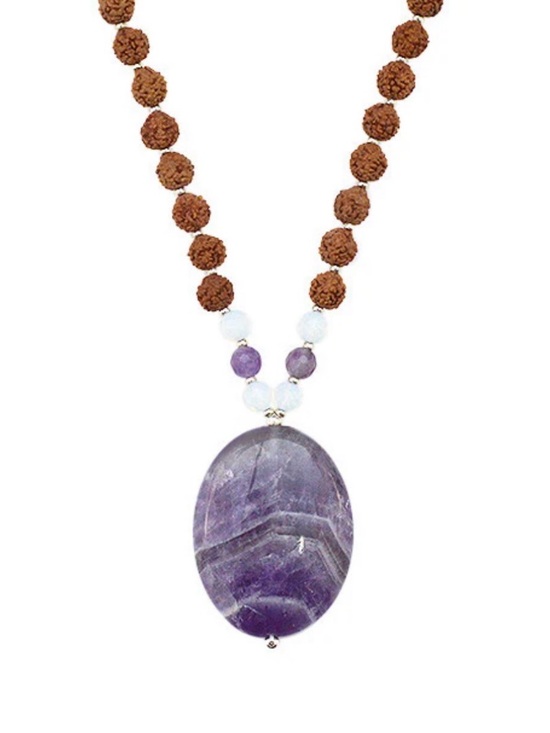 Tiny Devotions Jewelry - NEW! Tiny Devotions Wooden Beaded Amethyst Necklace 💜